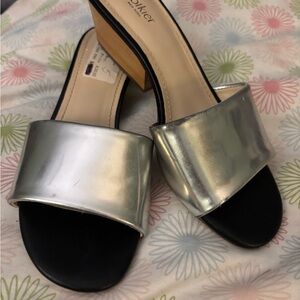 Botkier Silver Slide Heels